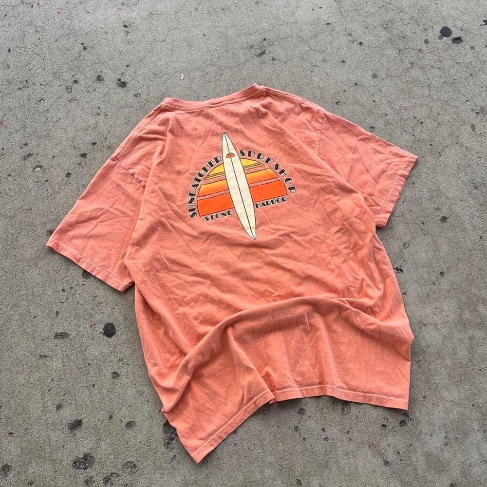 Blue 84 Suncatcher Surfshop Streetwear Y2K Graphic Tee Shirt